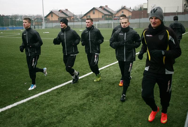 Football. GKS Katowice. Training. 25.01.2015