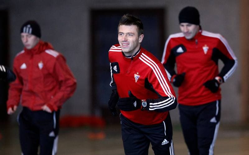 Football. Gornik Zabrze. Training. 07.01.2015