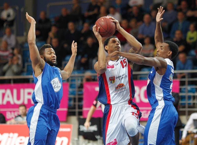 Basketball. Tauron Basket Liga. MKS Dabrowa Gornicza - Polski Cukier Torun. 01.03.2015