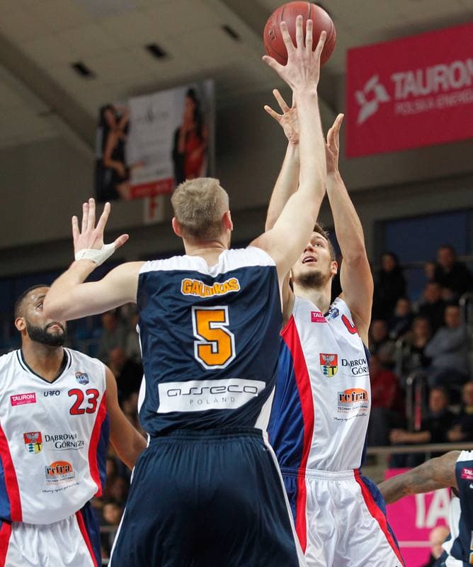 Basketball. Tauron Basket Liga. MKS Dabrowa Gornicza - Asseco Gdynia. 03.01.2015
