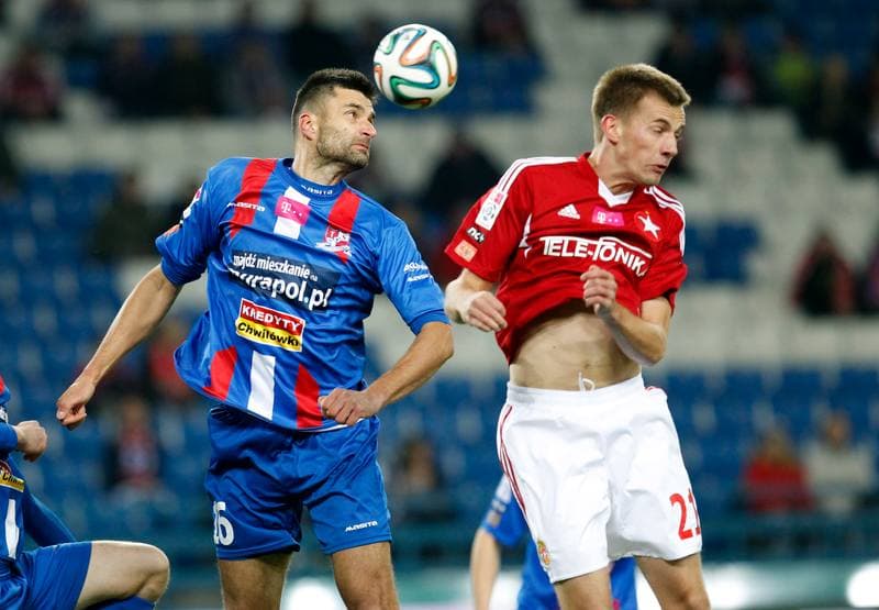 Football. T-Mobile Ekstraklasa. Wisla Krakow - Podbeskidzie Bielsko Biala. 24.10.2014