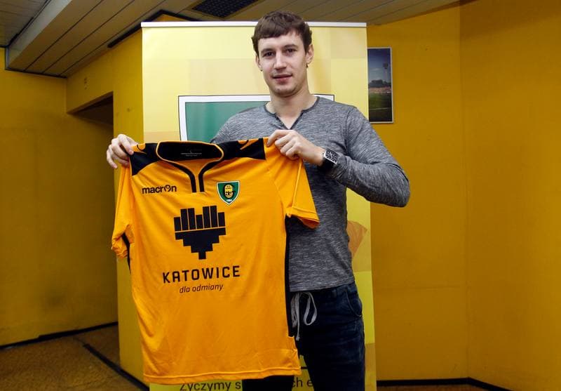 Football. GKS Katowice. Press Conference. 12.01.2015