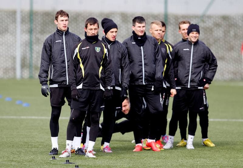 Football. GKS Katowice. Training. 25.01.2015