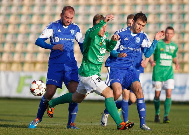 Football. II Liga Opolsko Slaska. Rozwoj Katowice - Nadwislana Gora. 15.11.2014