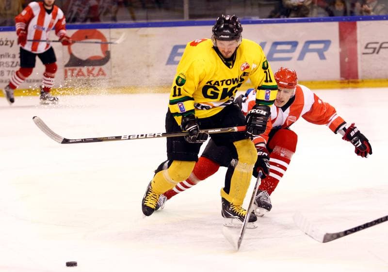 Ice Hockey. Polska Hokej Liga. HC GKS Katowice - Cracovia Krakow. 19.10.2014