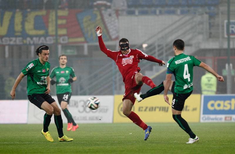 Football. T-Mobile Ekstraklasa. Piast Gliwice - Gornik Leczna. 07.11.2014