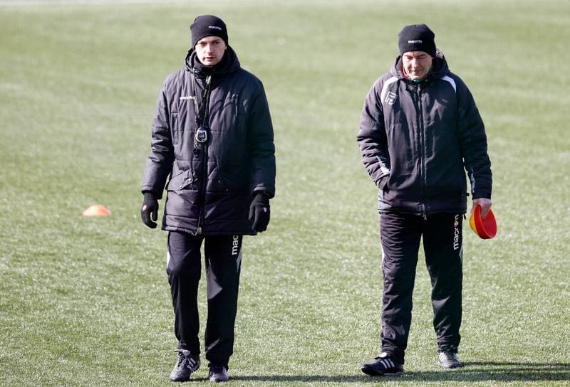 Football. GKS Katowice. Training. 25.01.2015