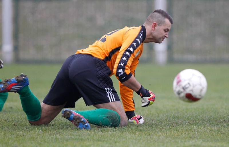 Football. III Liga Opolsko Slaska. Grunwald Ruda Slaska - Piast II Gliwice. 15.11.2014