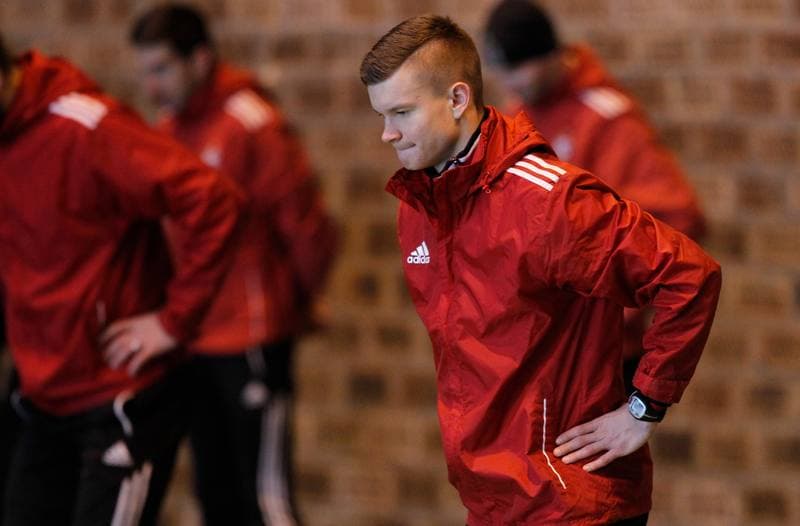 Football. Gornik Zabrze. Training. 07.01.2015