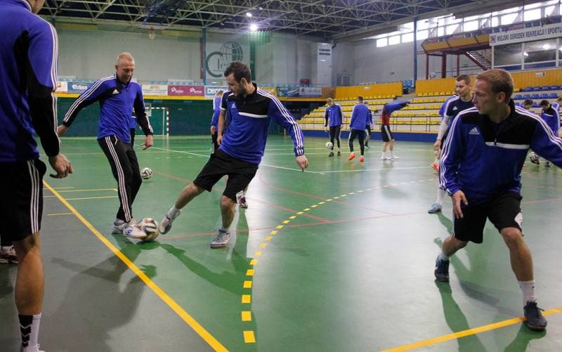 Football. Ruch Chorzow. Training. 05.01.2015