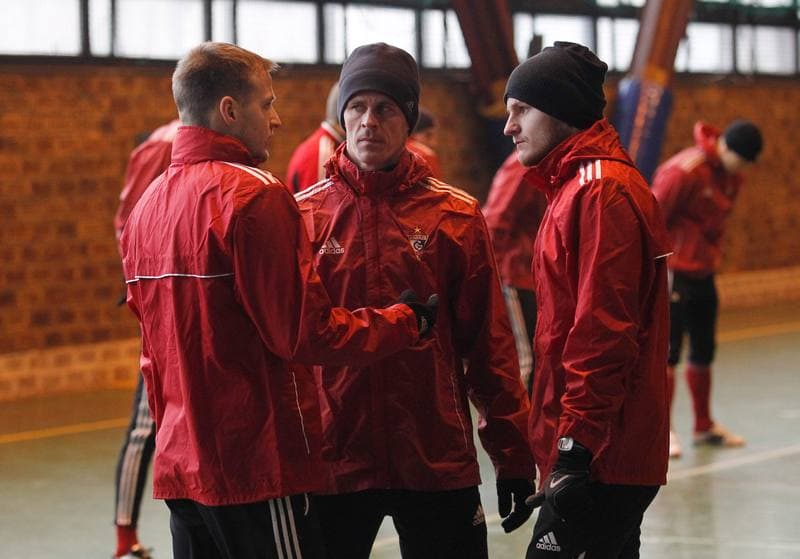 Football. Gornik Zabrze. Training. 07.01.2015