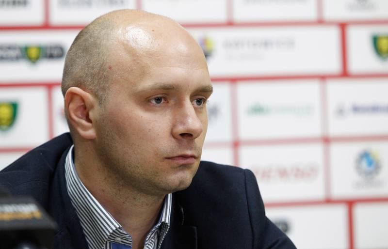 Football. GKS Katowice. Press Conference. 29.10.2014