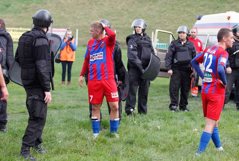 Football. III Liga Slasko Opolska. Szombierki Bytom - Polonia Bytom. 25.10.2014