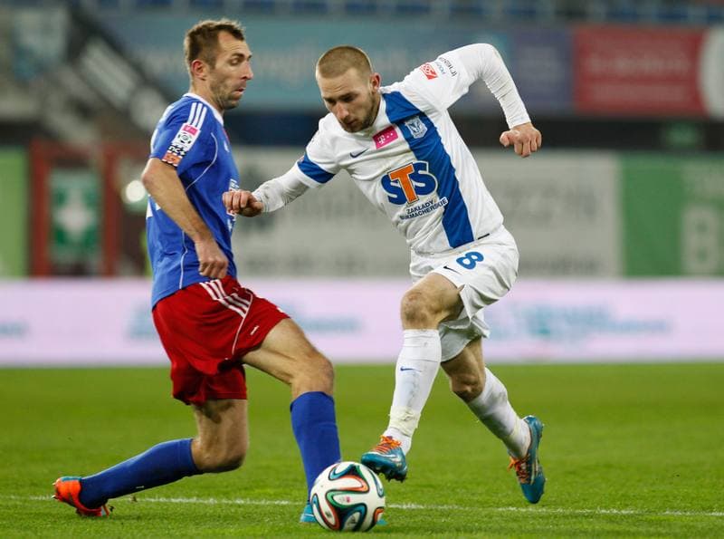 Football. T-Mobile Ekstraklasa. Piast Gliwice - Lech Poznan. 23.11.2014