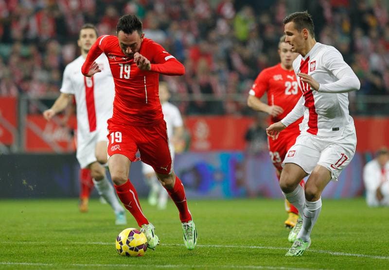 Football. International Friendly. Poland - Switzerland. 18.11.2014