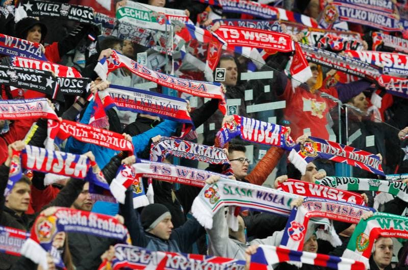 Football. T-Mobile Ekstraklasa. Wisla Krakow - Podbeskidzie Bielsko Biala. 24.10.2014