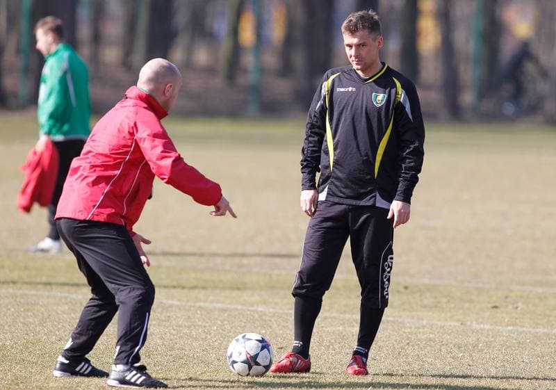 Football. GKS Katowice. Training. 25.01.2015