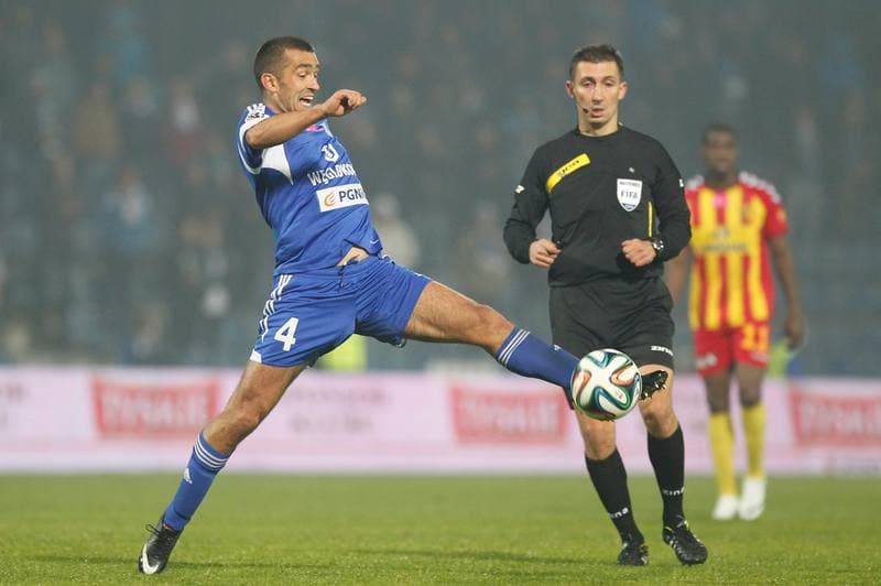 Football. T-Mobile Ekstraklasa. Ruch Chorzow - Korona Kielce. 07.04.2014