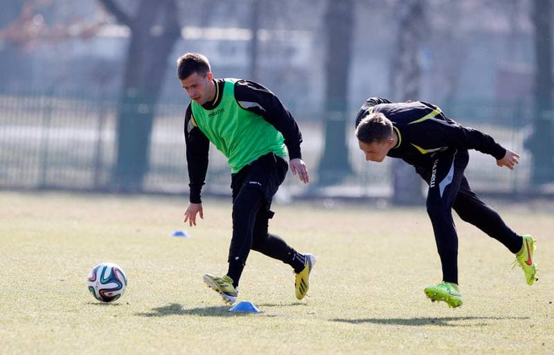 Football. GKS Katowice. Training. 25.01.2015
