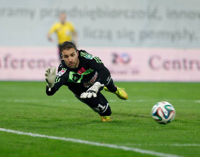 Football. T-Mobile Ekstraklasa. Piast Gliwice - Lech Poznan. 23.11.2014