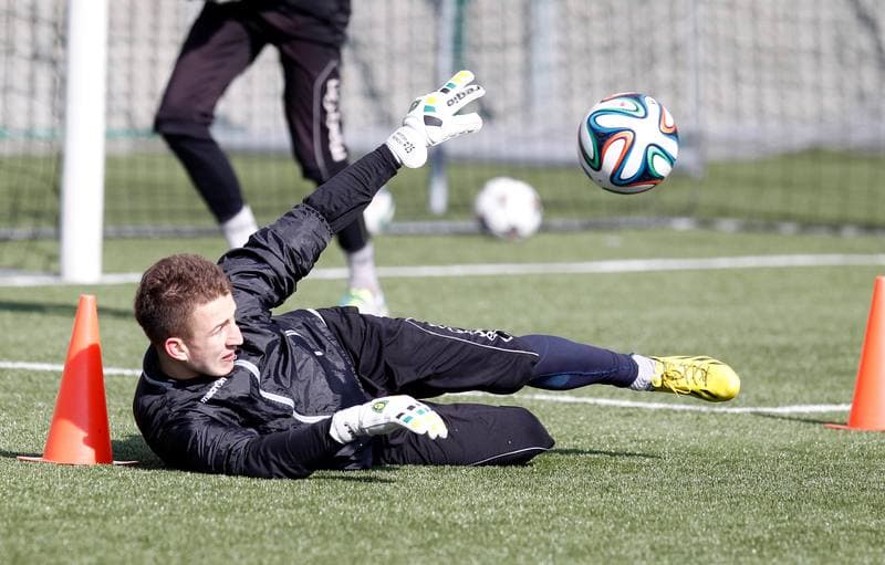 Football. GKS Katowice. Training. 25.01.2015