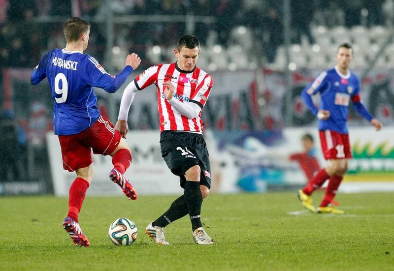 Football. T-Mobile Ekstraklasa. Cracovia Krakow - Piast Gliwice. 13.03.2015