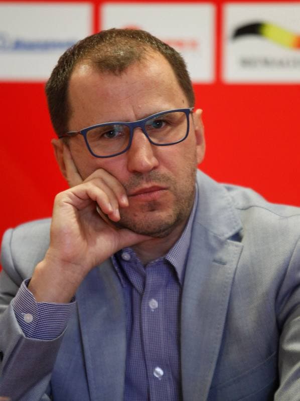 Football. Rozwoj Katowice. Press Conference. 05.03.2015