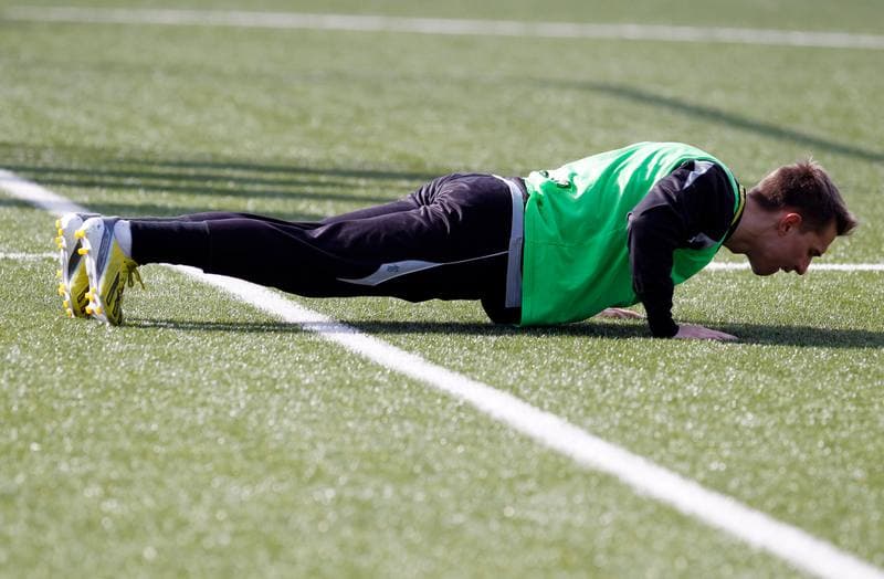 Football. GKS Katowice. Training. 25.01.2015