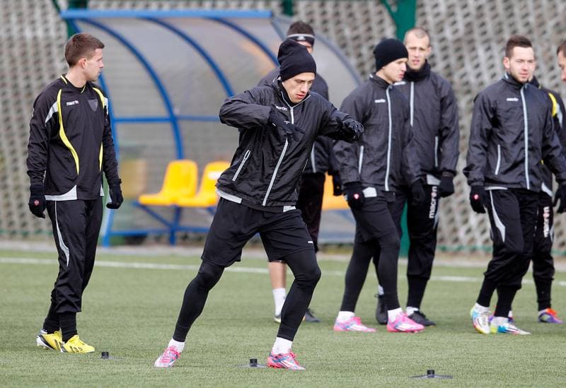 Football. GKS Katowice. Training. 25.01.2015