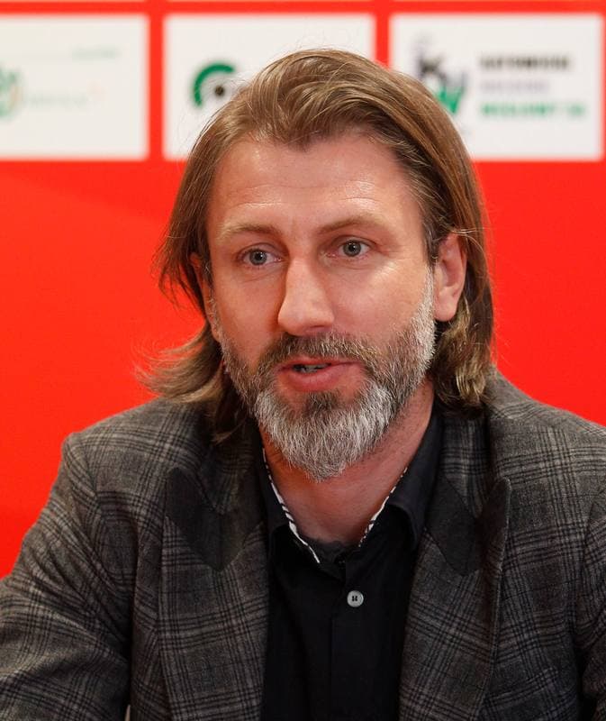 Football. Rozwoj Katowice. Press Conference. 05.03.2015