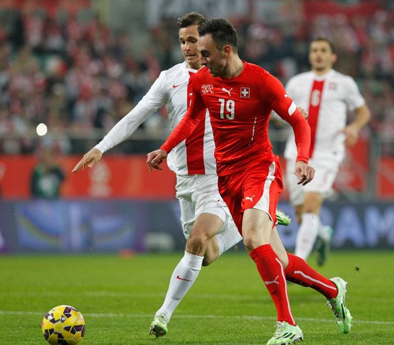Football. International Friendly. Poland - Switzerland. 18.11.2014