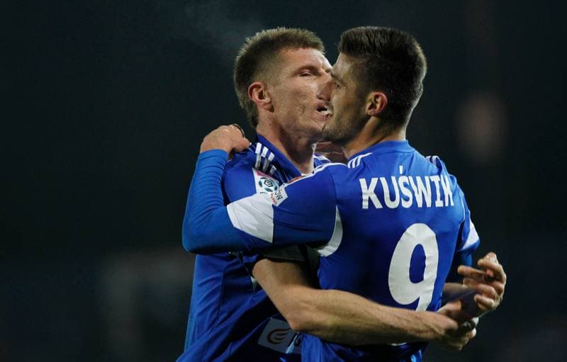 Football. T-Mobile Ekstraklasa. Ruch Chorzow - Slask Wroclaw. 21.11.2014