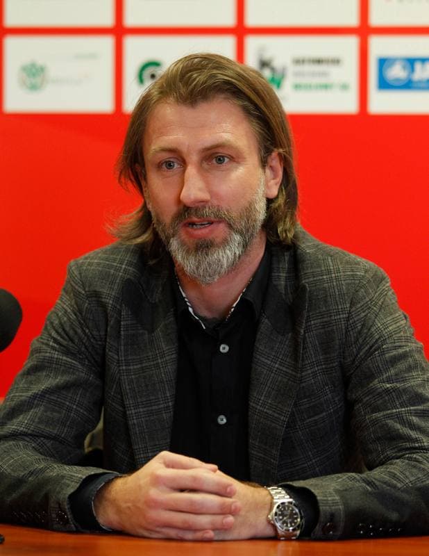 Football. Rozwoj Katowice. Press Conference. 05.03.2015