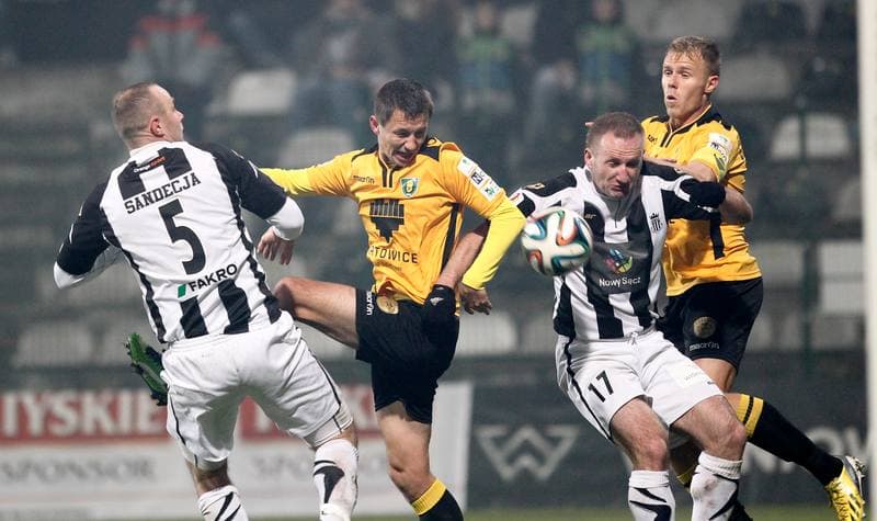 Football. I Liga. Sandecja Nowy Sacz - GKS Katowice. 31.10.2014