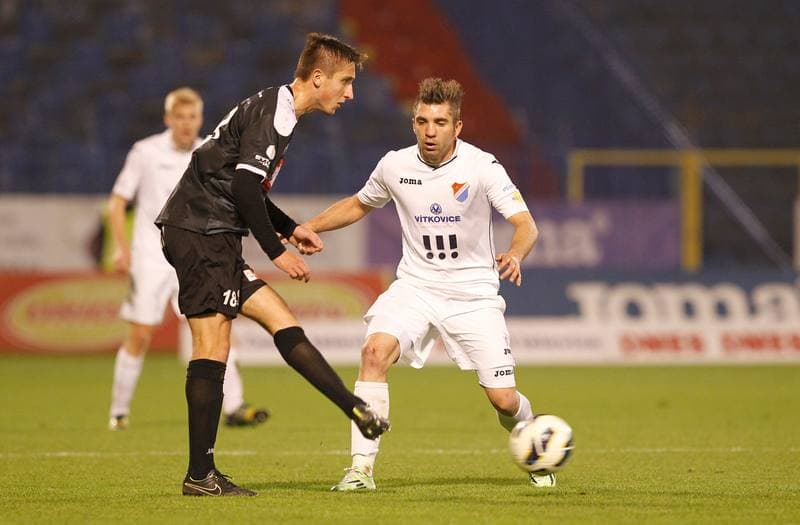 Football. SYNOT LIGA. Banik Ostrava - FC Hradec Kralove. 01.11.2014