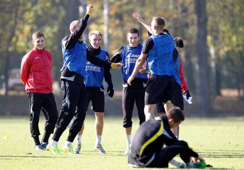 Football. GKS Katowice. Training. 23.08.2014