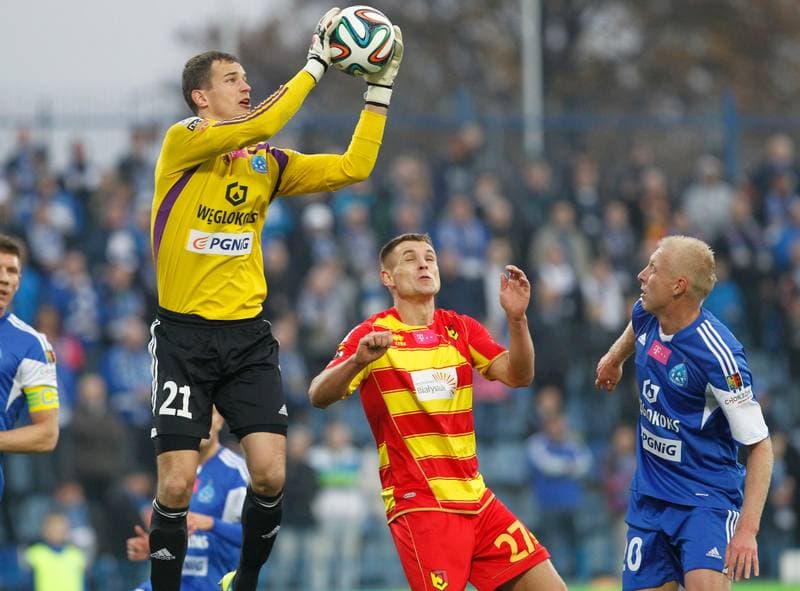 Football. T-Mobile Ekstraklasa. Ruch Chorzow - Jagiellonia Bialystok. 09.11.2014
