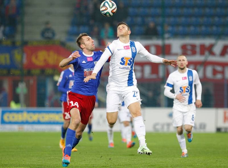 Football. T-Mobile Ekstraklasa. Piast Gliwice - Lech Poznan. 23.11.2014