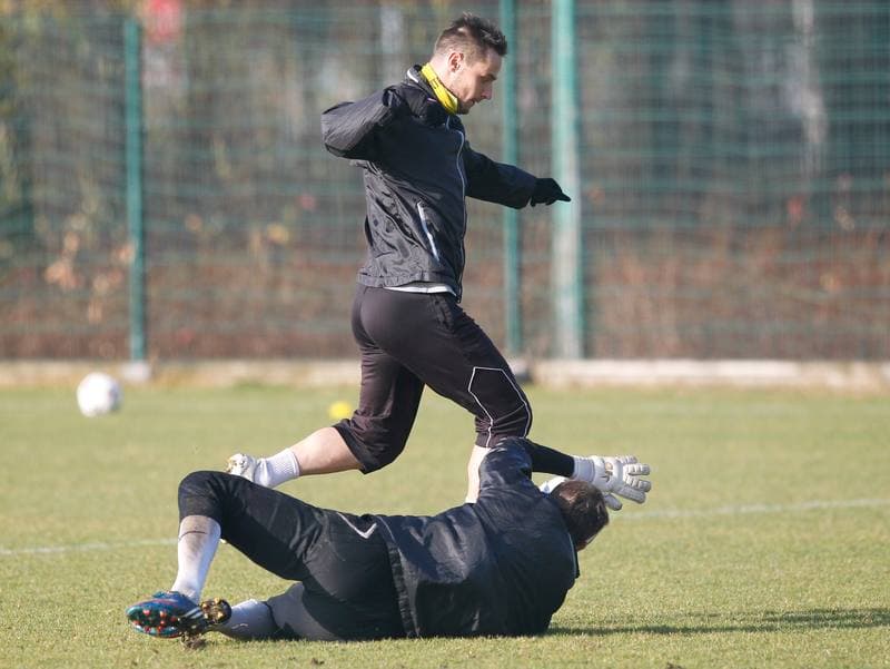 Football. GKS Katowice. Training. 23.08.2014