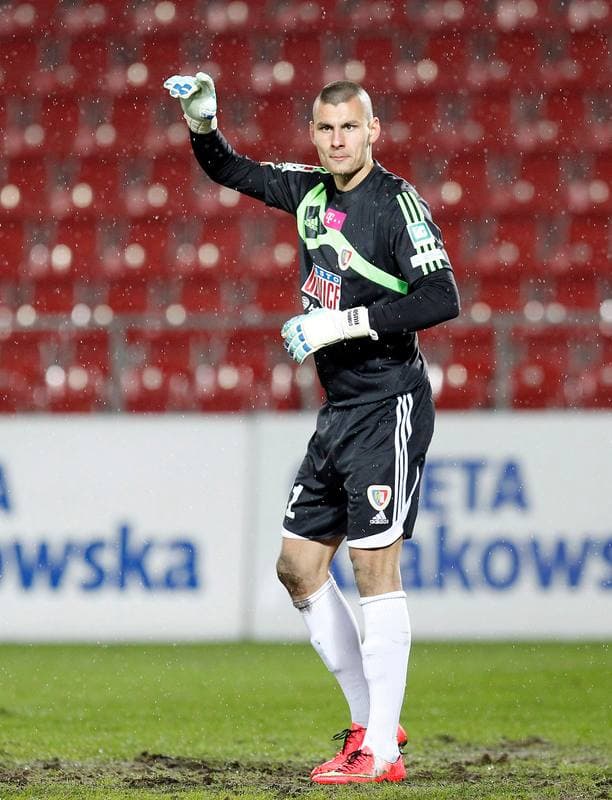 Football. T-Mobile Ekstraklasa. Cracovia Krakow - Piast Gliwice. 13.03.2015