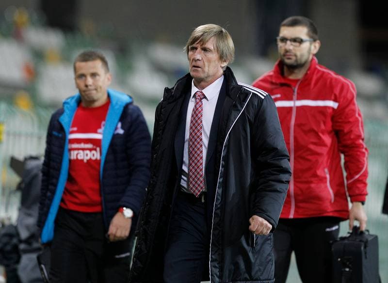 Football. T-Mobile Ekstraklasa. Podbeskidzie Bielsko Biala - Piast Gliwice. 03.11.2014