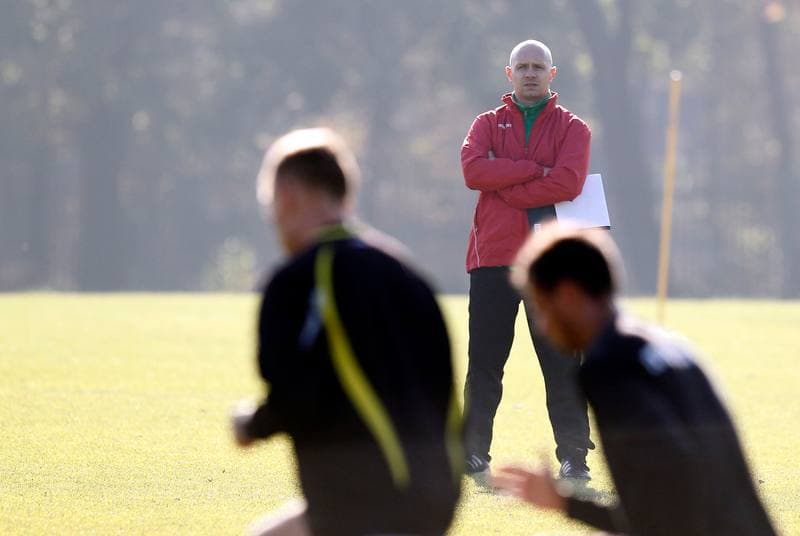 Football. GKS Katowice. Training. 23.08.2014