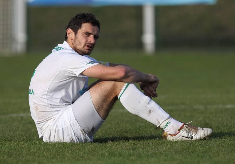 Football. III Liga Opolsko - Slaska. Grunwald Ruda Slaska - Rekord Bielsko Biala. 11.11.2014