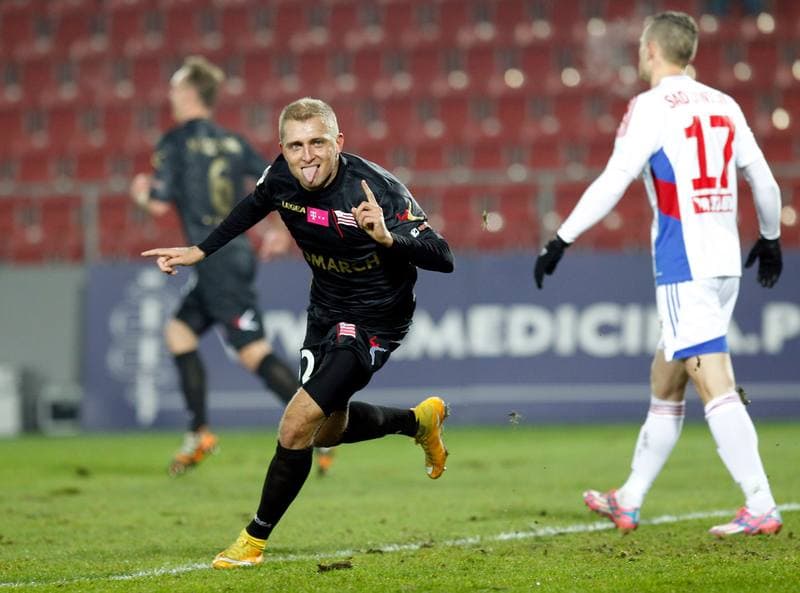 Football. T-Mobile Ekstraklasa. Cracovia Krakow - Gornik Zabrze. 24.11.2014