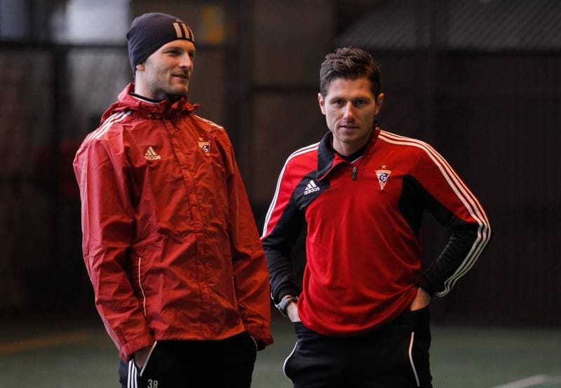 Football. Gornik Zabrze. Training. 07.01.2015