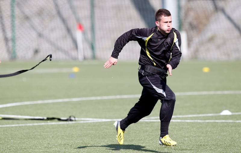 Football. GKS Katowice. Training. 25.01.2015