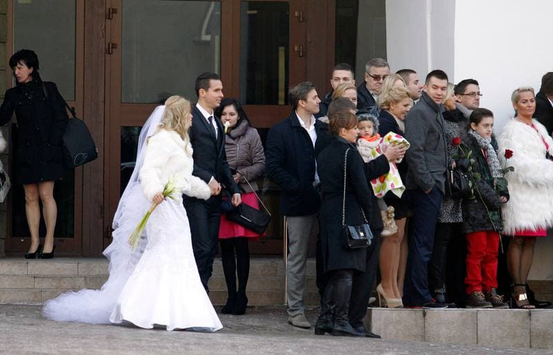 Football. Wedding. Pawel Olkowski - Sara Kadlubowska. 27.12.2014