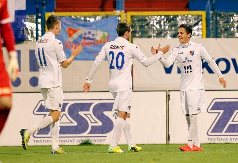 Football. SYNOT LIGA. Banik Ostrava - FC Hradec Kralove. 01.11.2014