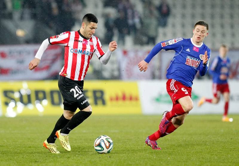 Football. T-Mobile Ekstraklasa. Cracovia Krakow - Piast Gliwice. 13.03.2015