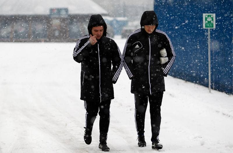 Football. Ruch Chorzow. Training. 05.01.2015